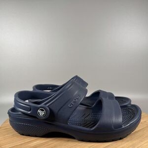 S Crocs Classic Two Band Blue Sandals  M‎ 7  W 9